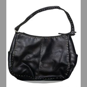 Duck Head Purse Bag Leather Dark Brown handbag